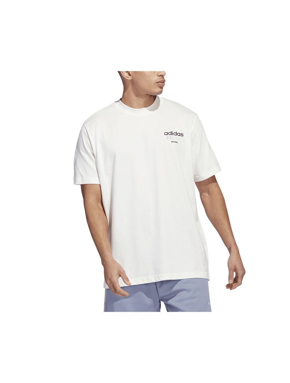 adidas Originals Basketball Streetball Graphic White Mens T-shirt
